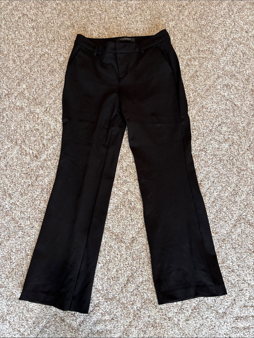 Womenโs Liverpool Black Flare Trouser